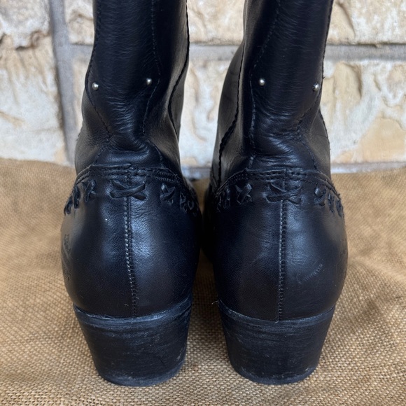 Harley Davidson Black Leather Western Maya Riding Boots Size 9 1/2 - Picture 5 of 13